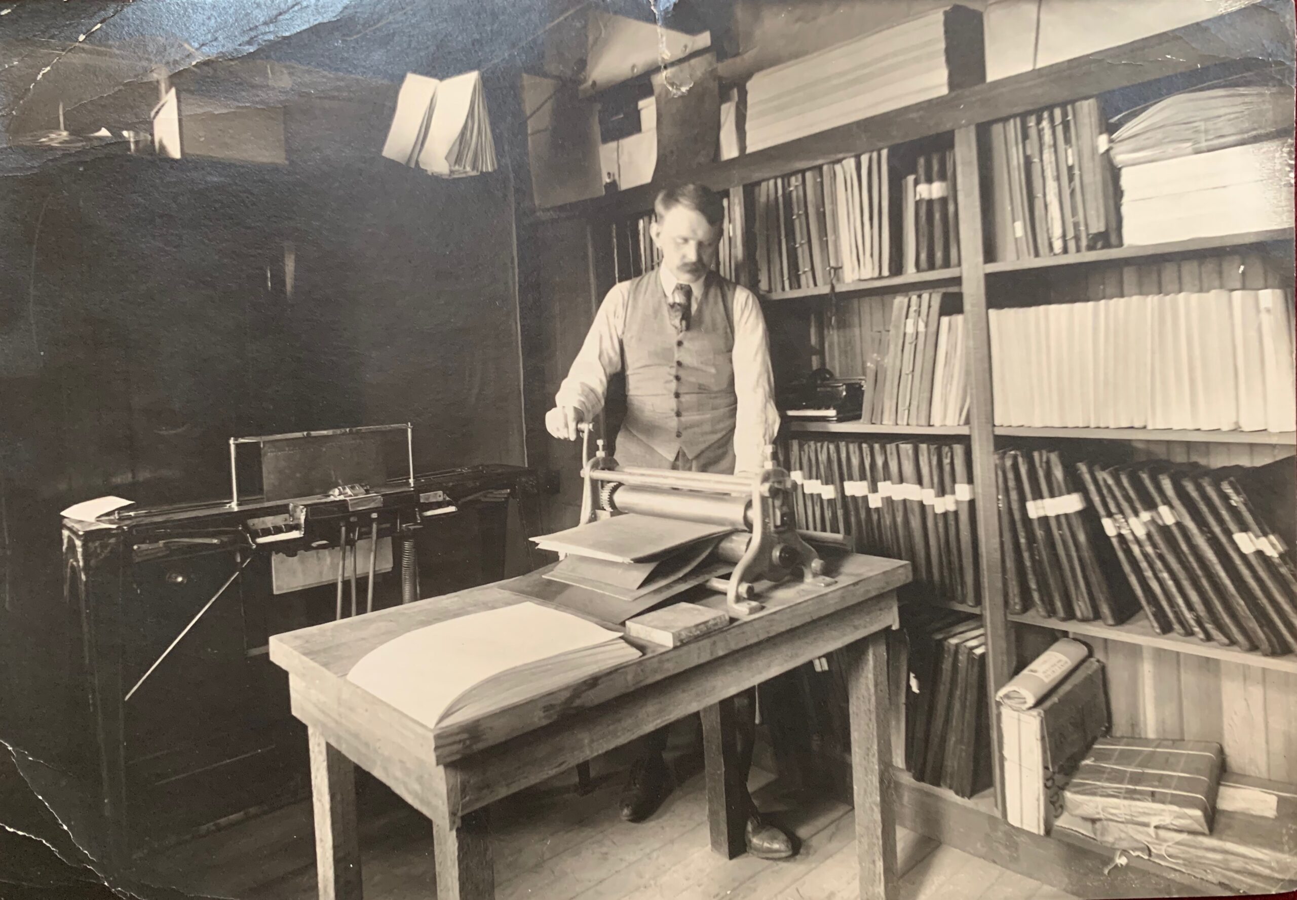 1919 Mr. Ole Dhal-Braille Printing at the Boston Public Library